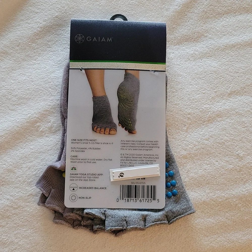 Toeless yoga socks - Picture 2 of 2